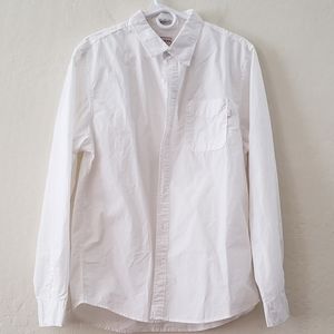 Men's Guess Button Up White Shirt